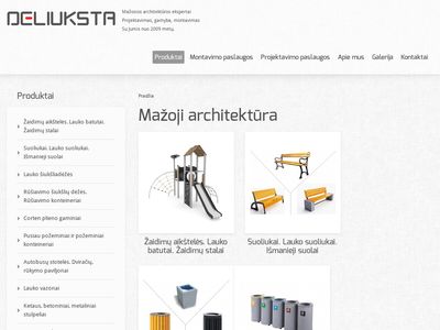 Mažoji architektūra – viešosioms erdvėms – Deliuksta.lt