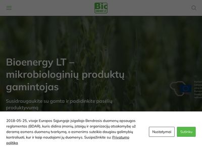 Mikrobiologiniai produktai pasėlių produktyvumui – Bioenergy LT