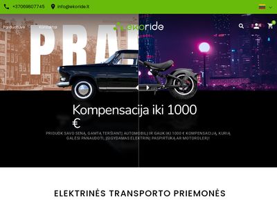 Elektrinės transporto priemonės | ekoride.lt  ekoride.lt