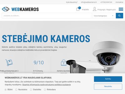 Vaizdo stebėjimo kameros | Webkameros.lt  www.webkameros.lt