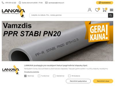 Statybinės medžiagos internetu – Lankava  www.lankava.lt