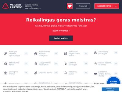 Statybos – apdailos ir remonto darbai | Meistropaieskos.lt