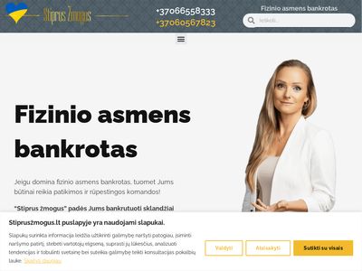 Fizinio asmens bankrotas – Stiprus žmogus  www.stipruszmogus.lt