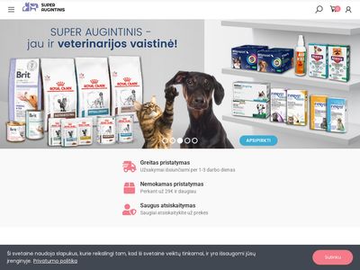 Gyvūnų Prekės Internetu – El. Parduotuvė Gyvūnams | Akcijos