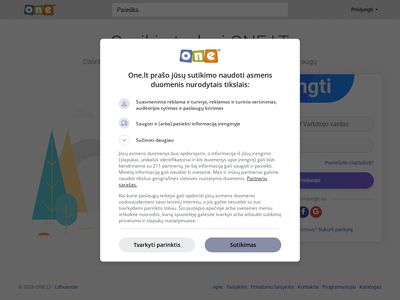 Sveiki atvykę į ONE.LT  one.lt
