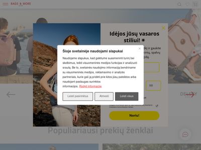 Rankinės, kuprinės, lagaminai ir piniginės internetu I BAGS & MORE