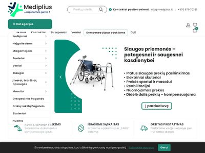 Slaugos prekės: reikmenys ir technika, internetu – MediPlius