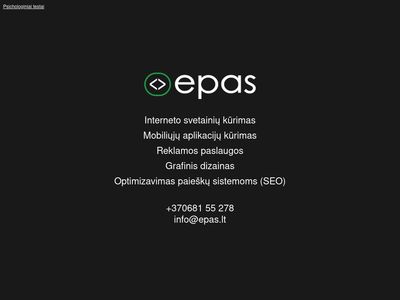 Epas.lt – Internetinių svetainių kūrimas  epas.lt