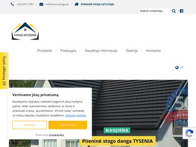 Manostogas | Čerpės | Stogo darbai  | Medžiagos fasadui