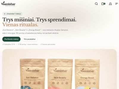 Sveika mityba su natūraliu supermaistu | Vitaminbar