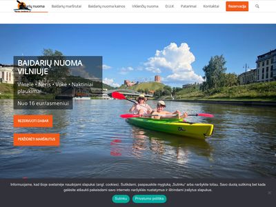 Baidarių nuoma Vilniuje | Kaina – Neries-baidares.lt