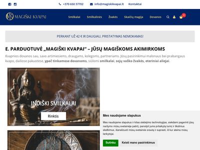 Natūralūs kvapai Jūsų magiškoms akimirkoms – internetu – Magi