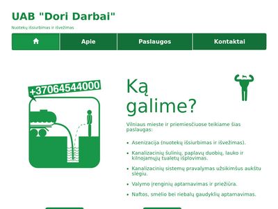 UAB „Dori darbai“ : Asenizacija (nuotekų išsiurbimas ir išvež