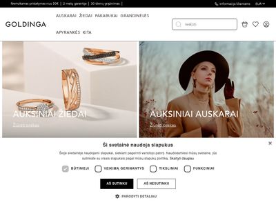 Goldinga – Juvelyriniai dirbiniai  www.goldinga.lt