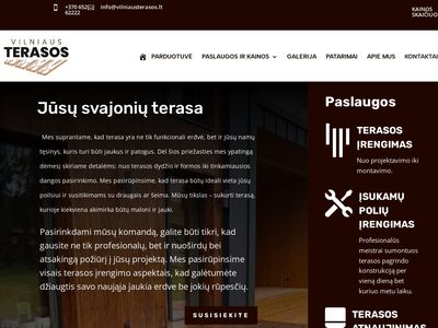 Terasos Įrengimas Vilniuje – Vilniausterasos.lt – Įrengsime svajoni