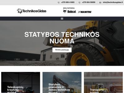 Technikos Gidas – Statybos technikos nuoma.  technikosgidas.lt