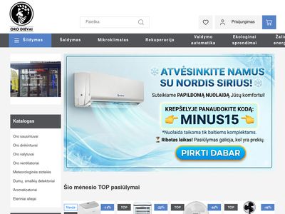 Elektroninė parduotuvė  www.orodievai.lt