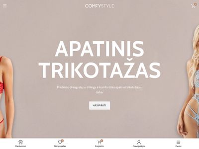 Apatinis trikotažas žemomis kainomis | Comfystyle.lt