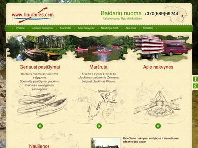 Baidarės, baidarių nuoma Aukštaitijoje  www.baidares.com