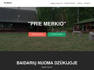 Prie Merkio – Baidarių nuoma Dzūkijoje. Sodybos nuoma