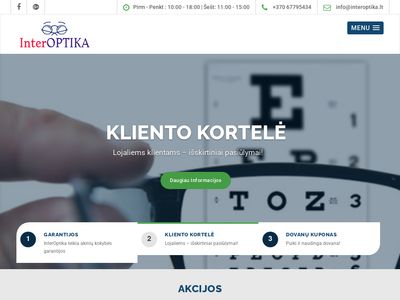 Optika Vilniuje | Vilniaus senamiestyje | InterOptika