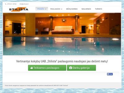 Sveiki atvykę į UAB "Stilista"!  www.stilista.lt