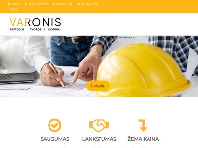 VARONIS | PASTOLIAI | TVOROS | KLOJINIAI |  varonis.lt