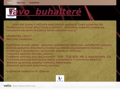 Tavo  buhaltere  tavobuhaltere.webs.com