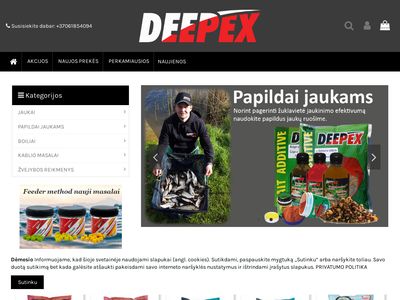 UAB Deepex fishing baits shop – Deepex fishing baits e-shop