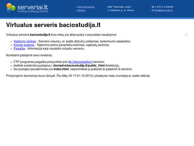 baciostudija.lt – Virtualus serveris – Serveriai.lt