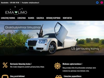 Limuzinų nuoma Klaipėdoje  www.emalimo.lt