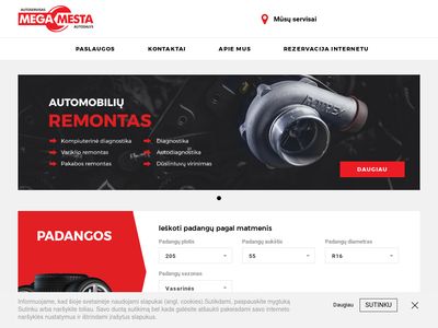 Megamesta Automobilių Servisas Vilniuje  www.megamesta.lt