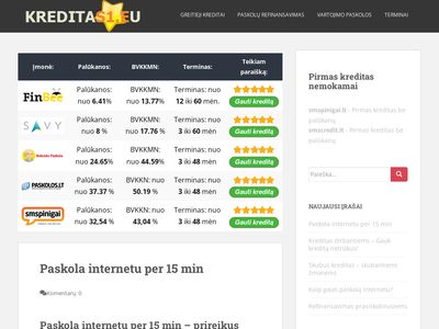 Kreditas1.eu – Kreditai, paskolos internetu  kreditas1.eu