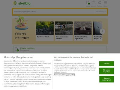 Skelbimai: lankomiausias Lietuvoje pardavimo, nuomos ir kitų skelbim