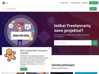 Paslaugos, freelanceriai ir užduotis – Gigsteris.lt