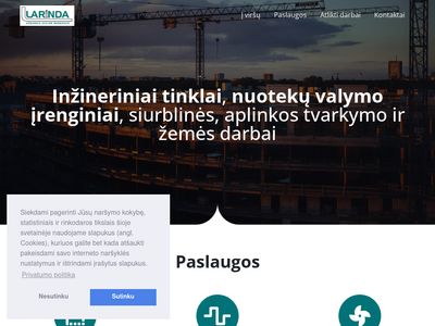 Larinda, UAB. Vandentiekis ir nuotekų tinklai.  larinda.lt