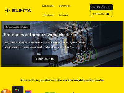 Automatikos komponentai pramonei  elintosprekyba.lt