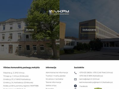 Vilniaus komunalinių paslaugų mokykla |  vkpm.lt