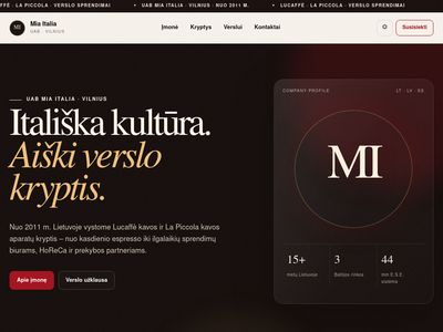 Mia Italia – Kol kas tik dar vienas WordPress tinklalapis