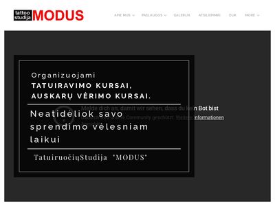 MODUS TATTOO STUDIJA: tatuiruotės | tatuiruočių šalinimas | auskar