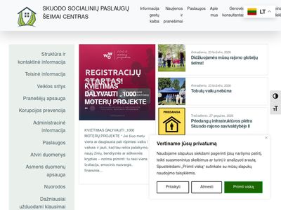Skuodo socialinių paslaugų šeimai centras – www.skuodospsc.lt