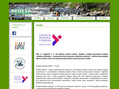 Regesa baidarių slalomo klubas  baidariuslalomas.lt
