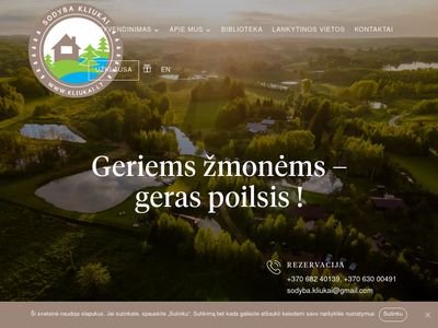 Sodyba Molėtų rajone "Kliukai" – nameliai, apartamentai,