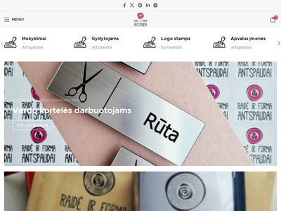 Raidė ir forma – antspaudų gamyba | Su mumis dirbti naudinga ir