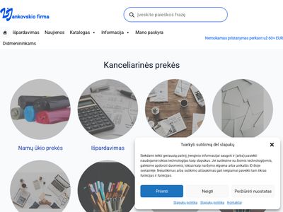 Pradinis – Kanceliarinės prekės – V. Jankovskio firma