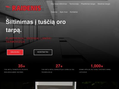 Oro tarpo šiltinimas, pastatų šiltinimas termoputomis
