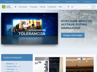 Sveiki! &vert; Alytaus Putinų gimnazija  www.putinugimnazija.lt