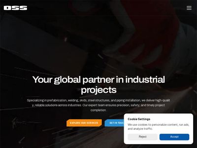 Installation and welding of piping, steel structures and tanks | OSS