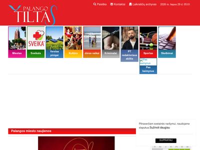 Palangos miesto laikraštis | Palangos Tiltas  www.palangostiltas.lt