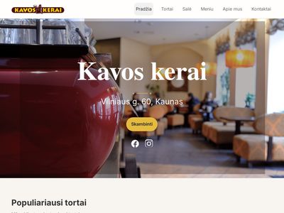 – Kavos kerai  kavoskerai.lt